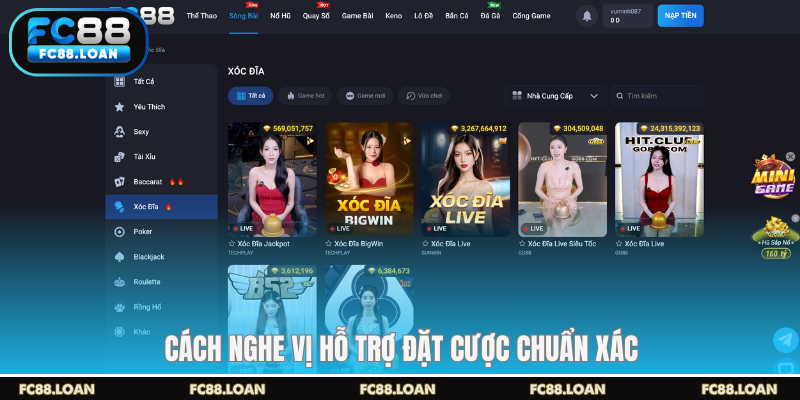 Cách nghe vị hỗ trợ đặt cược chuẩn xác