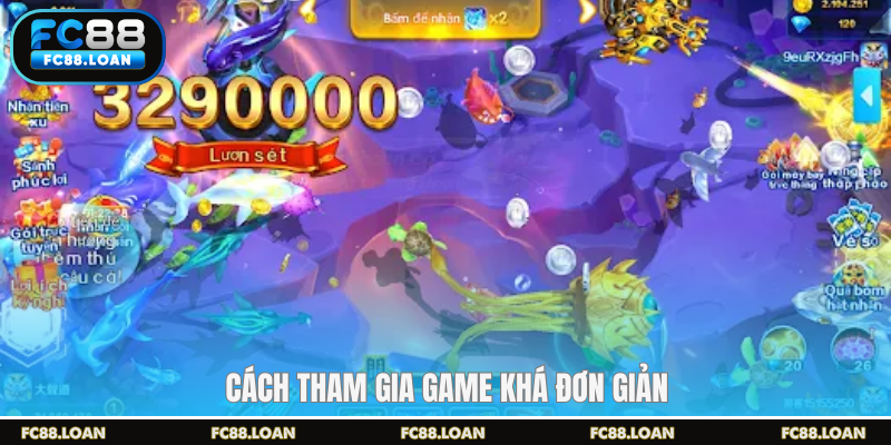 Cách tham gia game khá đơn giản