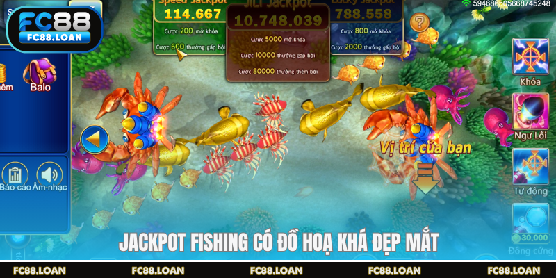 Jackpot fishing có đồ họa khá đẹp mắt