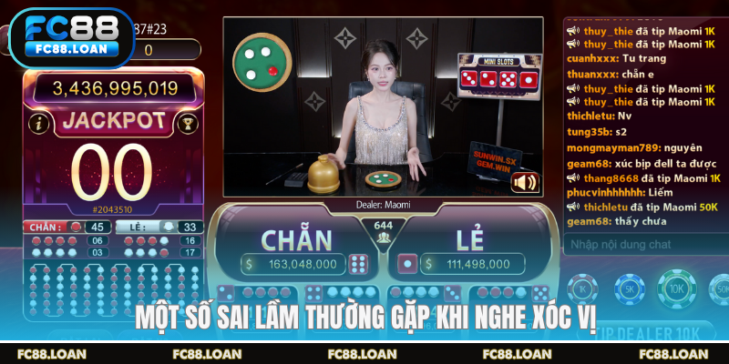 Một số sai lầm thường gặp khi nghe xóc vị